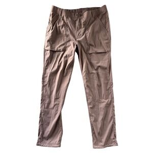 REI Co-op Savanna Trails Hiking Pants Womens 12 Brown Mauve Stretch Cargo Cinch